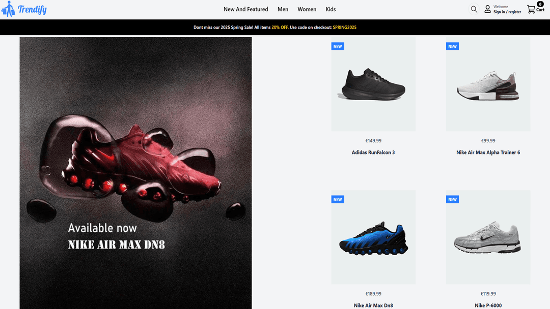 E-Commerce Clothing Store